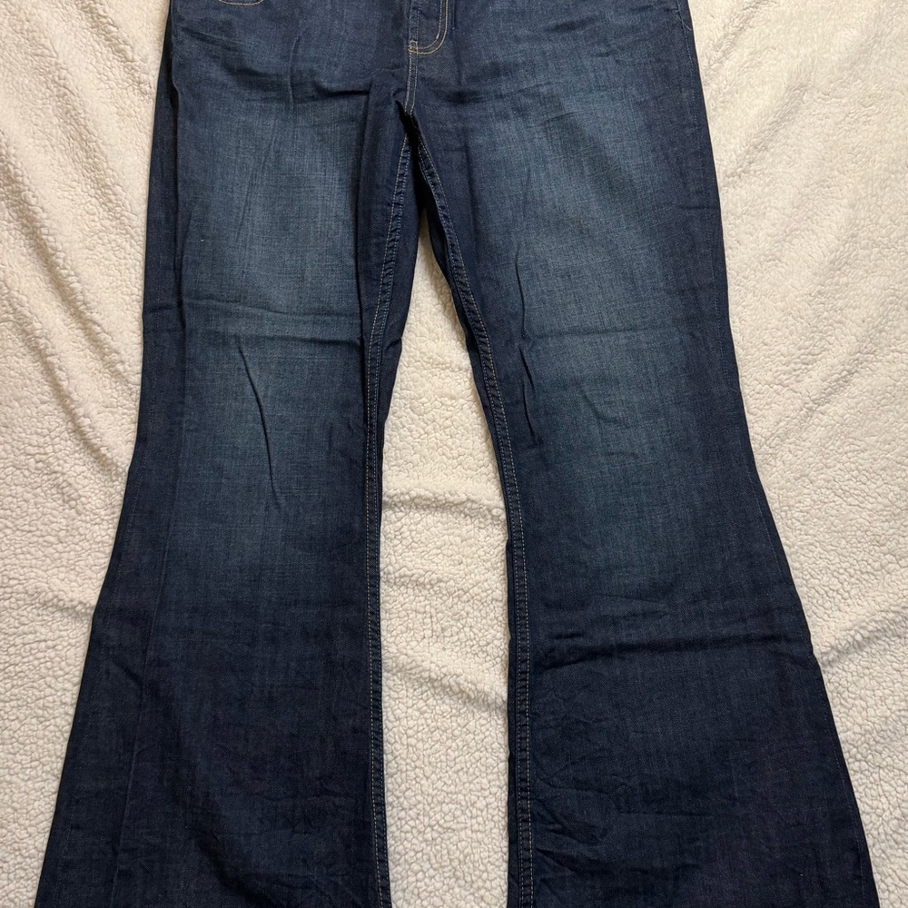 American Eagle Size 18 R Dark Wash Jeans Vintage Y2K 90s
